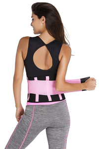Sexy Pink Sweat Band Waist Training Belt