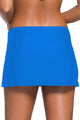 Sexy Plus Size Blue Skirted Swim Bikini Bottom