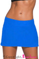 Sexy Plus Size Blue Skirted Swim Bikini Bottom