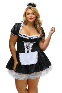 Sexy Plus Size Late Nite Maid Outift