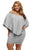Sexy Plus Size Multiple Dressing Layered Grey Mini Dress