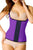 Sexy Plus Size Purple Steel Boned Latex Waist Trainer Vest