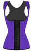 Sexy Plus Size Purple Waist Cincher 4 Steel Bones Underbust Corset