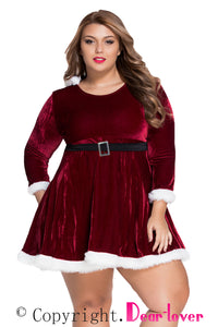 Sexy Plus Size Sexy Santa Christmas Costume