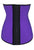 Sexy Purple 4 Steel Bone Support Trilayer Rubber Waist Cincher