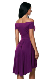 Sexy Purple All The Rage Skater Dress