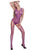 Sexy Purple Multi Net Seamless Bodystocking