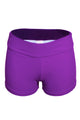Sexy Purple Wide Waistband Swimsuit Bottom Shorts