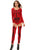 Sexy Red Bad To The Bone Halloween Skeleton Costume