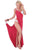 Sexy Red Greek Goddess Spaghetti Strap Sarong Beachwear