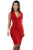Sexy Red Lace It Sideways Bodycon Dress