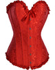 Sexy Red Overbust Pattern Corset