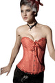 Sexy Red Overbust Pattern Corset