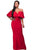 Sexy Red Ruffle Off Shoulder Maxi Party Dress