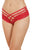 Sexy Red Stretch Lace Double Strap Crisscross Panty