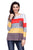 Sexy Red Yellow Colorblock Pocket Pullover Tunic Top