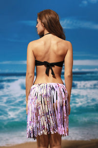 Sexy Reddish Printed Tassel Beach Skirt