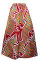 Sexy Retro Style African Print Maxi Skirt