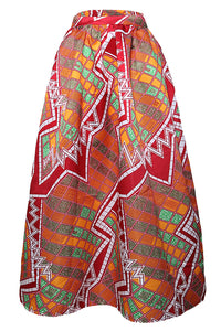 Sexy Retro Style African Print Maxi Skirt