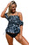 Sexy Rock Solid Off-The-Shoulder Tankini Swimsuit Black