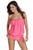 Sexy Rosy 2pcs Bandeau Tankini Swimsuit