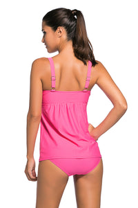 Sexy Rosy 2pcs Swing Tankini Swimsuit