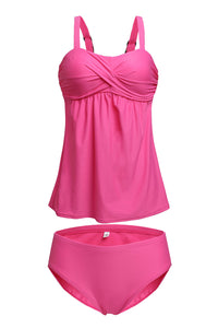 Sexy Rosy 2pcs Swing Tankini Swimsuit