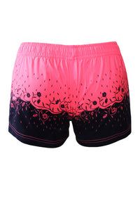 Sexy Rosy Floret Printed Women Swim Shorts