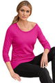 Sexy Rosy Scoop Neck Long Sleeve Sweatshirt