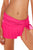 Sexy Rosy Side Tie Skirted Hipster Bikini Bottom