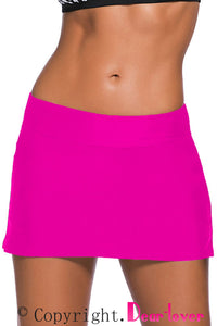 Sexy Rosy Skirted Swim Bikini Bottom
