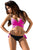 Sexy Rosy Wrap Front Halter Bikini Tie Side Bottom Swimsuit