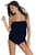 Sexy Royal Blue 2pcs Bandeau Tankini Swimsuit