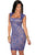 Sexy Royal-Blue Lace Nude Illusion Vintage Dress
