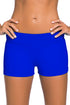Sexy Royal Blue Wide Waistband Swimsuit Bottom Shorts
