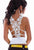 Sexy Ruffle Top with Sexy Case Back For Embroidery White