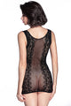 Sexy Sassy Lace Camisole Chemise in Sheer Black