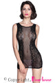 Sexy Sassy Lace Camisole Chemise in Sheer Black