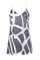 Sexy Scattered Zebra Print Short Dress