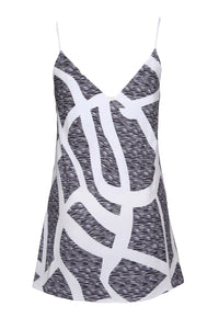 Sexy Scattered Zebra Print Short Dress