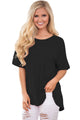Sexy Simple Chic Relaxing Fit Pocket Front Hollow-out Blouse