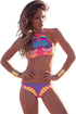 Sexy Sporty Tribal Print High Neck Swimsuit