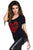 Sexy Stunning Sequined Heart Black Garter T-shirt