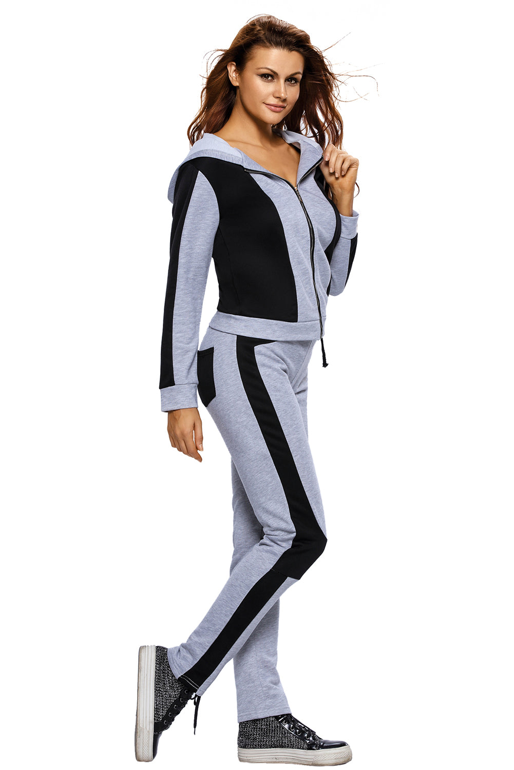 Sexy Stylish Colorblock Women Tracksuit – SEXY AFFORDABLE CLOTHING