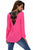 Sexy Stylish Rosy Crochet Back Wrap Front Blouse