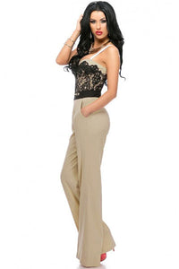 Sexy Sweetheart Lace Top Trendy Jumpsuit