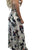 Sexy Trendy Floral Crop Top Split Maxi Skirt Set