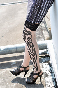 Sexy Tribal Inspired Tattoo Stockings