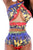 Sexy Two Piece High-waisted Multicolor Halter Bikini Lingerie