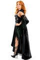 Sexy Vixen Vamp Party Dress with Cape and Sleeves